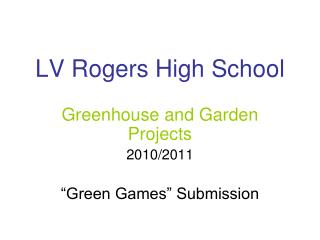 LV Rogers High School