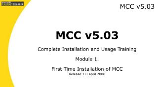 MCC v5.03