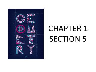 CHAPTER 1 SECTION 5