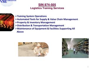 Training System Operations Automated Tools for Supply &amp; Value Chain Management