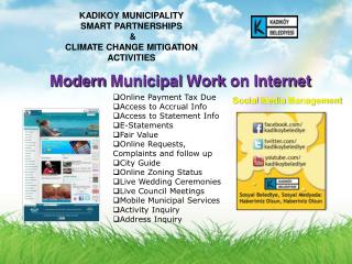 Modern Municipal Work on Internet