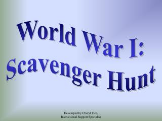 World War I: Scavenger Hunt