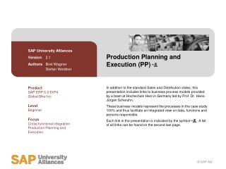 Production Planning and Execution (PP)