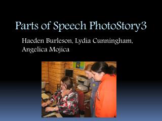 Parts of Speech PhotoStory3