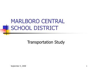 MARLBORO CENTRAL SCHOOL DISTRICT