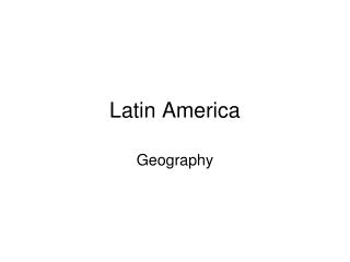 Latin America