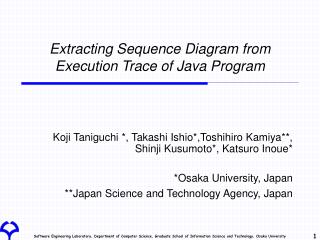 Extracting Sequence Diagram from Execution Trace of Java Program