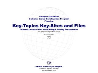 Global e-Society Complex Evolutive Society System globplex