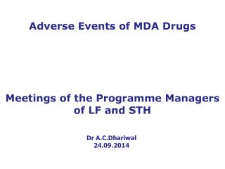 Dr A.C.Dhariwal 24.09.2014