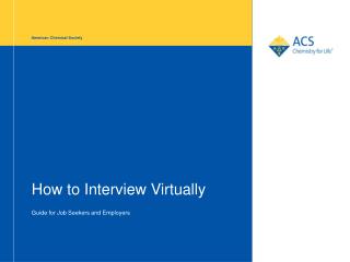 How to Interview Virtually