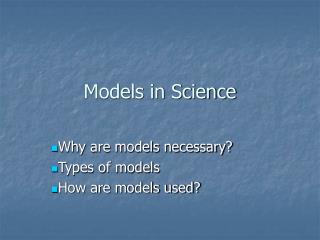 Models in Science