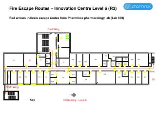 Pharminox Lab 603 R3 Level 6 Fire Escape Routes