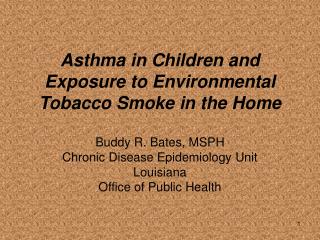 Why is Asthma in Children and ETS Exposure Important?