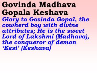 New 691 Govinda Madhava Gopala Keshava(2)