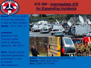 ICS 300 - Intermediate ICS for Expanding Incidents