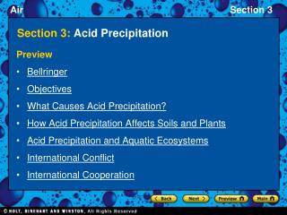 Section 3: Acid Precipitation