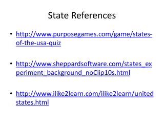 State References