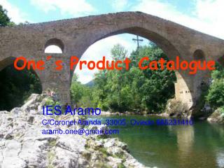 One´s Product Catalogue