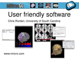 User friendly software