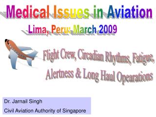 Medical Issues in Aviation