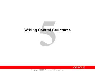 Writing Control Structures