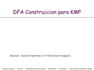 DFA Construccion para KMP