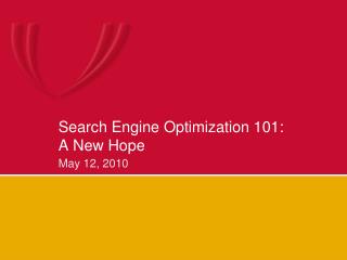 Search Engine Optimization 101: A New Hope