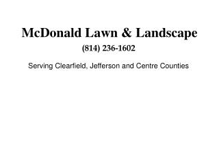 McDonald Lawn &amp; Landscape