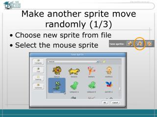 Make another sprite move randomly ( 1 / 3 )