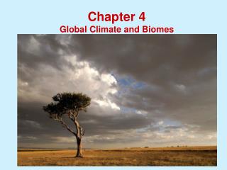 Chapter 4 Global Climate and Biomes