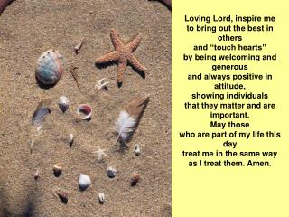 Loving Lord, inspire me