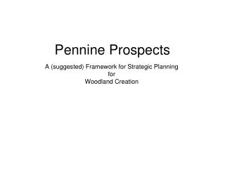 Pennine Prospects