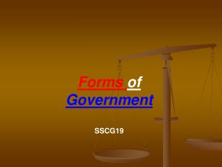 Forms of Government SSCG19