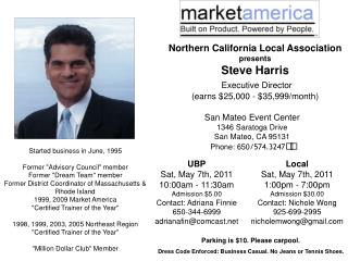 Northern California Local Association presents Steve Harris Executive Director