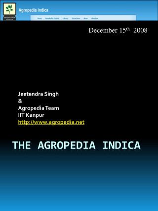 The agropedia indica