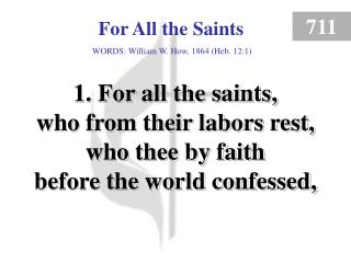 For All the Saints (1)