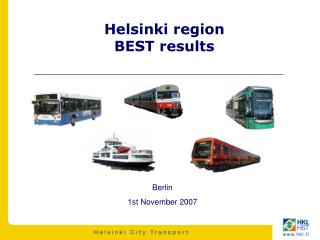 Helsinki region BEST results