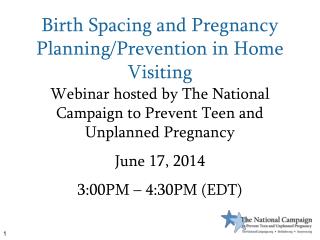 Birth Spacing and Pregnancy Planning/Prevention in Home Visiting
