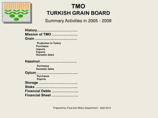 TMO TURKISH GRAIN BOARD