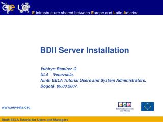 BDII Server Installation
