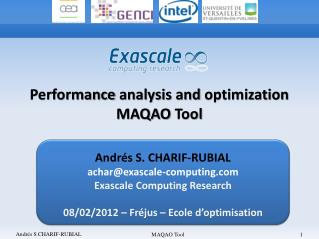 Andrés S. CHARIF-RUBIAL achar@exascale-computing