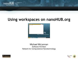 Using workspaces on nanoHUB