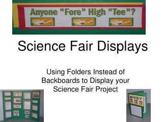Science Fair Displays