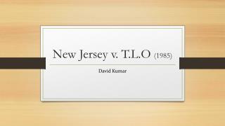 New Jersey v. T.L.O (1985)