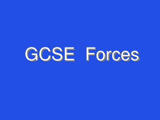 GCSE Forces