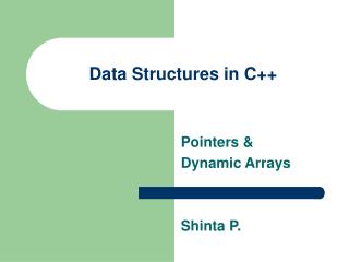 Data Structures in C++