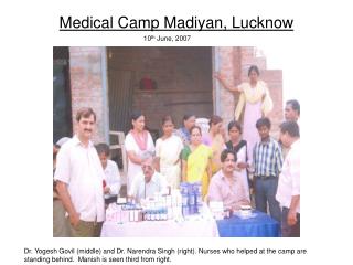 Medical Camp Madiyan, Lucknow