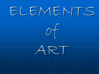 ELEMENTS of ART