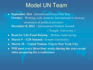 Model UN Team