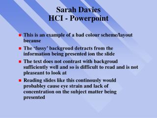 Sarah Davies HCI - Powerpoint